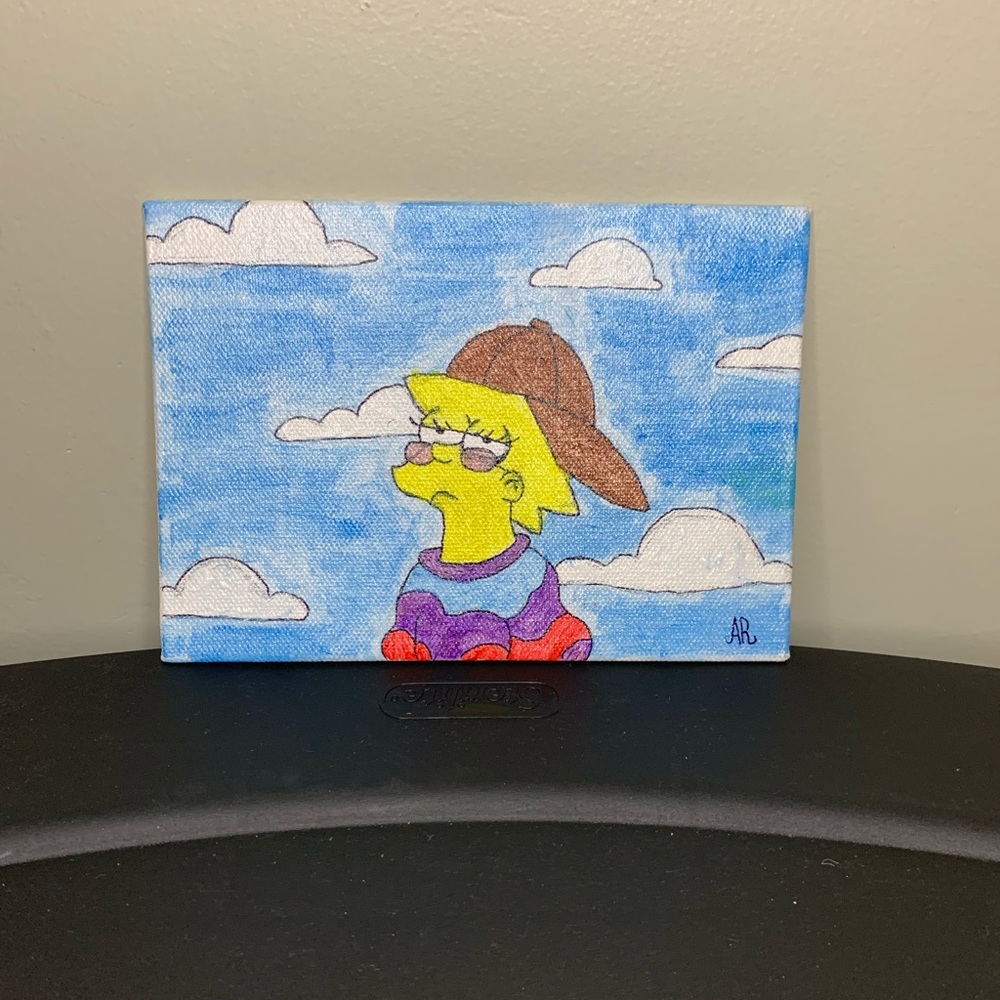 Mini Lisa Simpson Painting
